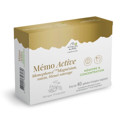 mémo active est un complément alimentaire pour la mémoire vitalys alpes