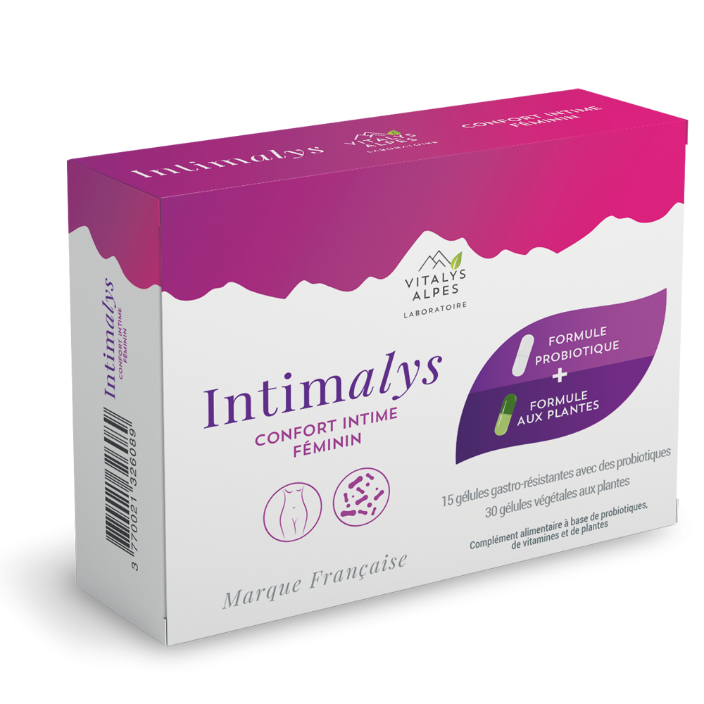 Intimalys Participe au confort urinaire et soutient l’équilibre du microbiote vaginal