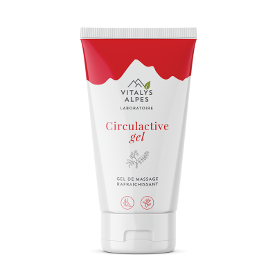 Gel d'application local Circulactive à effet froid pour soulager les jambes lourdes