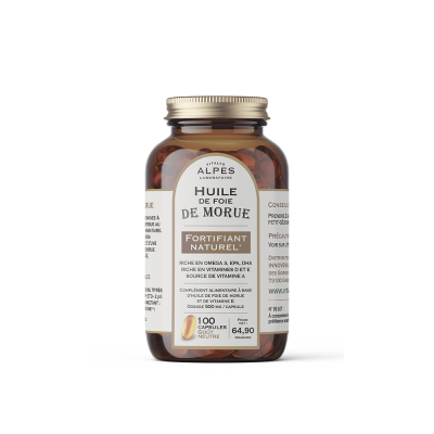 Complément alimentaire huile de foie de morue pour les défenses immunitaires
