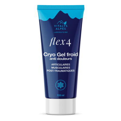 Cryo Flex4 gel effet froid longue durée 60 minutes pour douleurs articulaires de chez Vitalys Alpes