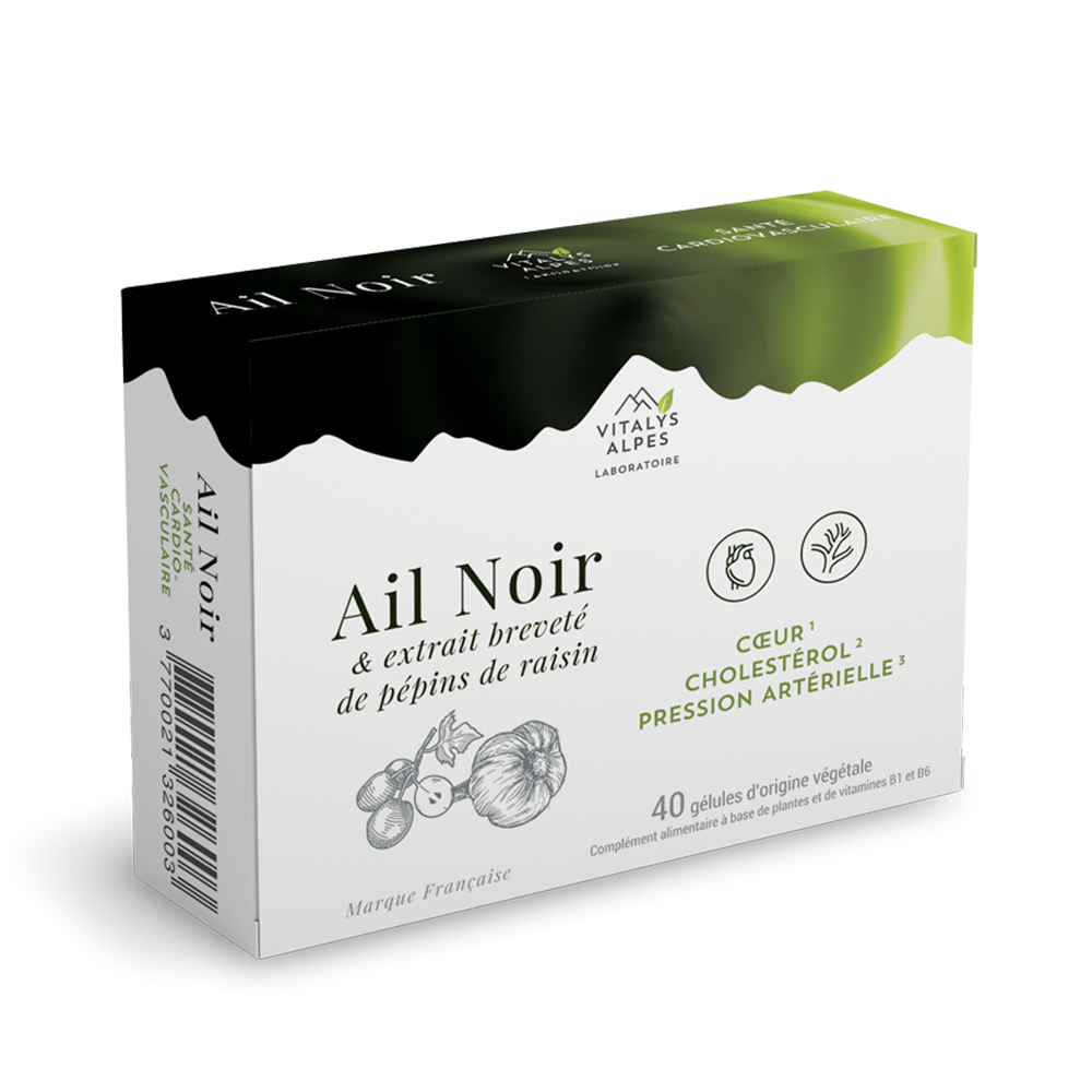Complément alimentaire Ail noir pour la protection du coeur et des artères