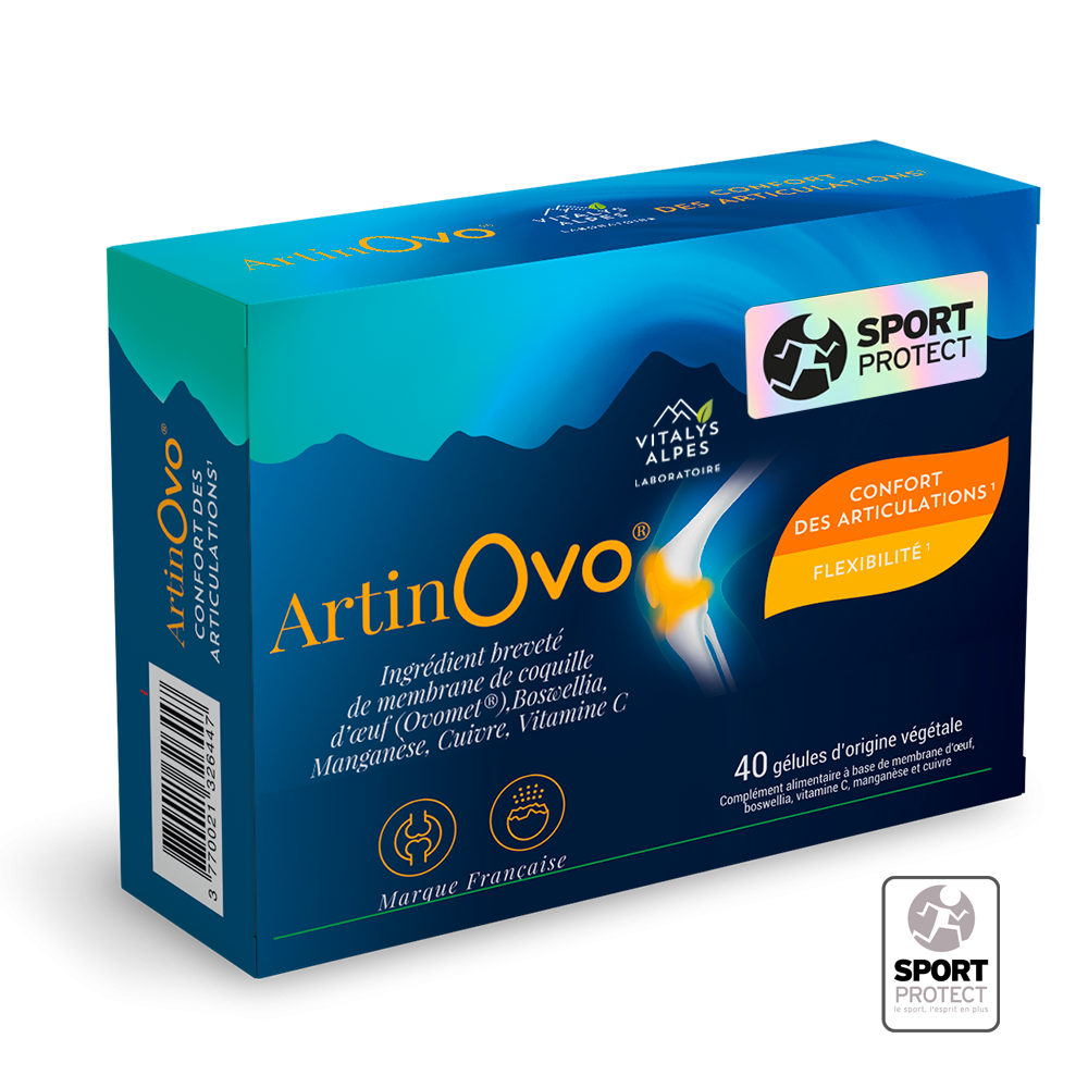 Artinovo, Pour soutenir le confort articulaire et maintenir une bonne mobilité. Label Sport Protect