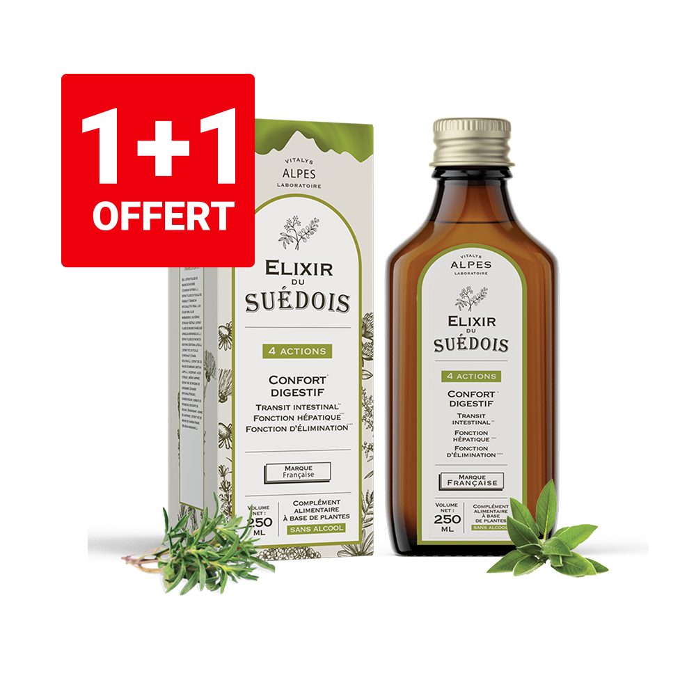 Elixir à boire du Suédois à base de  plantes bienfaisantes au quotidien