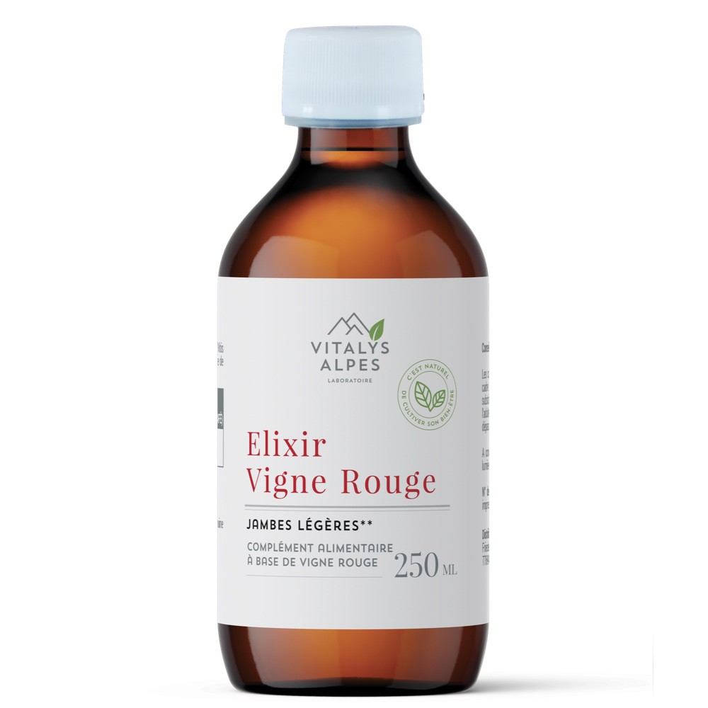 Sirop Vigne Rouge pour soulager les jambe lourdes